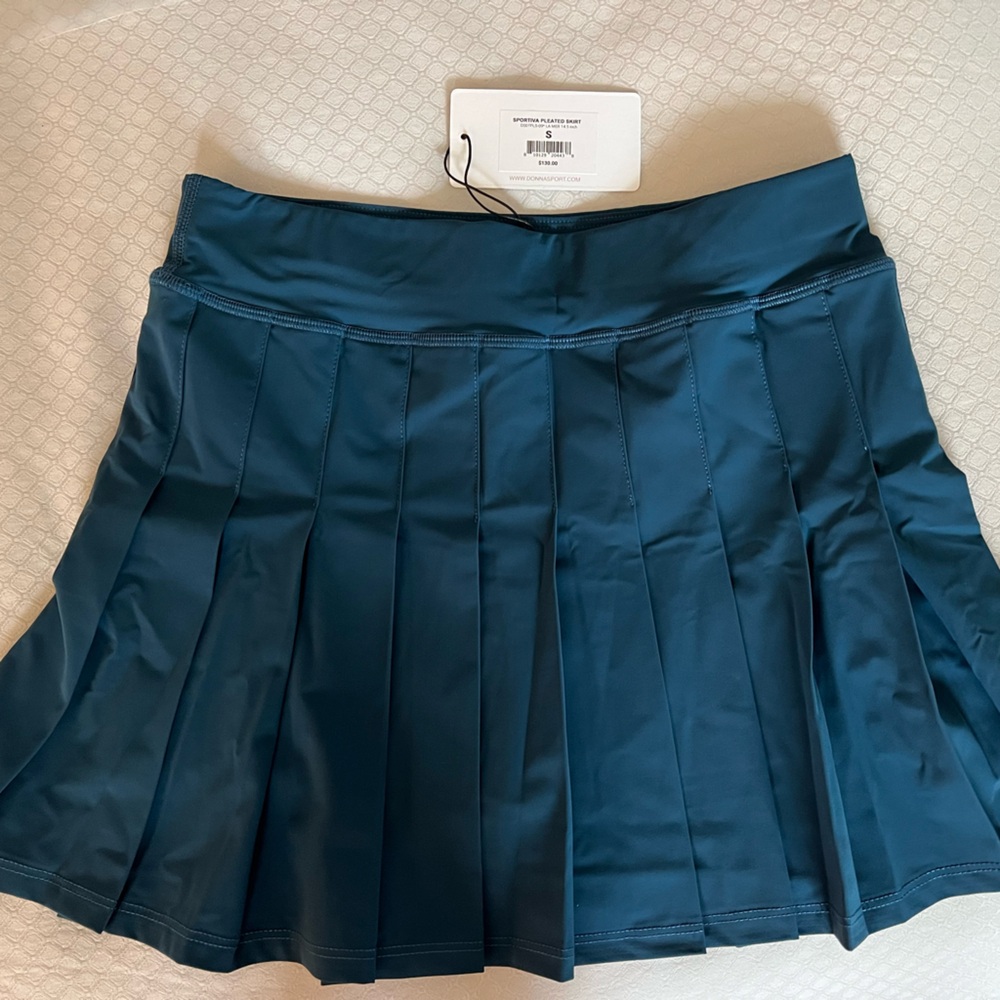 Chic Teal Skater Skirt